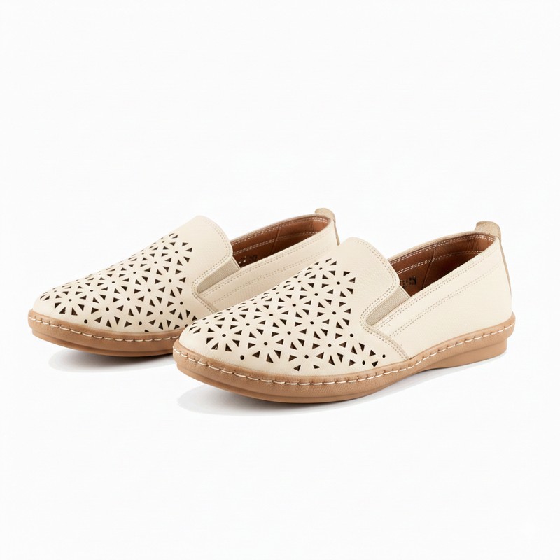 True ? شوز حريمي جلد طبيعي بفرش جلد طبيعي ونعل طبي طري مزود بخياطة لمتانة أكبر

 : Women’s genuine leather shoes with a leather insole and a soft medical sole with added stitching for extra durability

